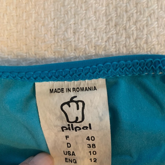 Teal two piece bikini size 10 - Picture 3 of 3